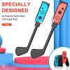 TiMOVO Golf Clubs for Switch Mario Golf: Super Rush Game, (2 Pack) Golf Handle Peripherals Golf Grips Sports Game Accessories for Switch Joy-Con Controller