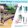 TiMOVO Switch Sports Accessories Bundle for Nintendo Switch/Switch OLED, 9 in 1 Switch Sports Game Kit with Switch Golf Club, Joy-Con Wrist Bands, Soccer Leg Straps, Tennis Rackets, Sword for Chambara