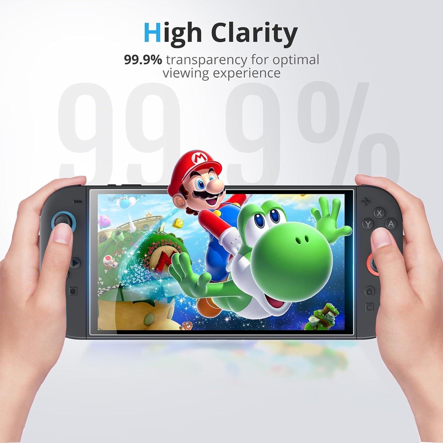 imageTiMOVO Carrying Case for Nintendo Switch 2 2025 with Protective Hard Shell and 4 pack Tempered Glass Screen Protector for Nintendo Switch 2