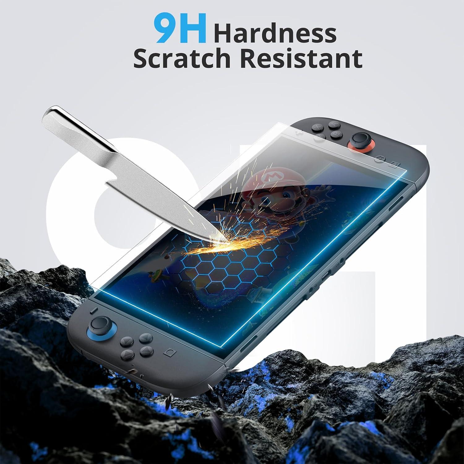 imageTiMOVO Carrying Case for Nintendo Switch 2 2025 with Protective Hard Shell and 4 pack Tempered Glass Screen Protector for Nintendo Switch 2