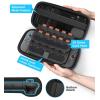 TiMOVO Portable Carrying Case for Nintendo Switch 2 2025, Large Capacity, Protective Hard Shell Travel Case Pouch for Switch 2 with 20 Game Card Slots and Pockets for Console & Accessories, Black(Dark Black)
