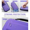 TiMOVO Portable Carrying Case for Nintendo Switch 2 2025, Large Capacity, Protective Hard Shell Travel Case Pouch for Switch 2 with 20 Game Card Slots and Pockets for Console & Accessories, Black(Purple)