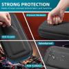 TiMOVO Portable Carrying Case for Nintendo Switch 2 2025, Large Capacity, Protective Hard Shell Travel Case Pouch for Switch 2 with 20 Game Card Slots and Pockets for Console & Accessories, Black(Black)