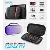 TiMOVO Portable Carrying Case for Nintendo Switch 2 2025, Large Capacity, Protective Hard Shell Travel Case Pouch for Switch 2 with 20 Game Card Slots and Pockets for Console & Accessories, Black(Gradient Purple)