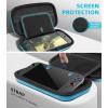TiMOVO Portable Carrying Case for Nintendo Switch 2 2025, Large Capacity, Protective Hard Shell Travel Case Pouch for Switch 2 with 20 Game Card Slots and Pockets for Console & Accessories, Black(Blue)