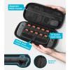 TiMOVO Portable Carrying Case for Nintendo Switch 2 2025, Large Capacity, Protective Hard Shell Travel Case Pouch for Switch 2 with 20 Game Card Slots and Pockets for Console & Accessories, Black(Blue)