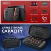 TiMOVO Portable Carrying Case for Nintendo Switch 2 2025, Large Capacity, Protective Hard Shell Travel Case Pouch for Switch 2 with 20 Game Card Slots and Pockets for Console & Accessories, Black(Black)