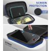 TiMOVO Portable Carrying Case for Nintendo Switch 2 2025, Large Capacity, Protective Hard Shell Travel Case Pouch for Switch 2 with 20 Game Card Slots and Pockets for Console & Accessories, Black(Dark Blue)