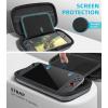 TiMOVO Portable Carrying Case for Nintendo Switch 2 2025, Large Capacity, Protective Hard Shell Travel Case Pouch for Switch 2 with 20 Game Card Slots and Pockets for Console & Accessories, Black(Gray)