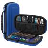 TiMOVO Portable Carrying Case for Nintendo Switch 2 2025, Large Capacity, Protective Hard Shell Travel Case Pouch for Switch 2 with 20 Game Card Slots and Pockets for Console & Accessories, Black(Dark Blue)