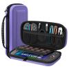 TiMOVO Portable Carrying Case for Nintendo Switch 2 2025, Large Capacity, Protective Hard Shell Travel Case Pouch for Switch 2 with 20 Game Card Slots and Pockets for Console & Accessories, Black(Purple)