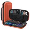 TiMOVO Portable Carrying Case for Nintendo Switch 2 2025, Large Capacity, Protective Hard Shell Travel Case Pouch for Switch 2 with 20 Game Card Slots and Pockets for Console & Accessories, Black(Orange)
