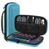 TiMOVO Portable Carrying Case for Nintendo Switch 2 2025, Large Capacity, Protective Hard Shell Travel Case Pouch for Switch 2 with 20 Game Card Slots and Pockets for Console & Accessories, Black(Blue)