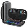 TiMOVO Portable Carrying Case for Nintendo Switch 2 2025, Large Capacity, Protective Hard Shell Travel Case Pouch for Switch 2 with 20 Game Card Slots and Pockets for Console & Accessories, Black(Gray)