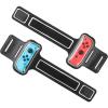 TiMOVO Wrist Bands Straps Compatible with Nintendo Switch 2024 2023 2022 2021 2020, Switch Sports, Switch Zumba Burn It Up, Cardio Boxing Series,(2 Pack) Adjustable Elastic Armband for JoyCon