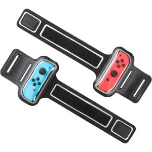 TiMOVO Wrist Bands Straps Compatible with Nintendo Switch 2024 2023 2022 2021 2020, Switch Sports, Switch Zumba Burn It Up, Cardio Boxing Series,(2 Pack) Adjustable Elastic Armband for JoyCon