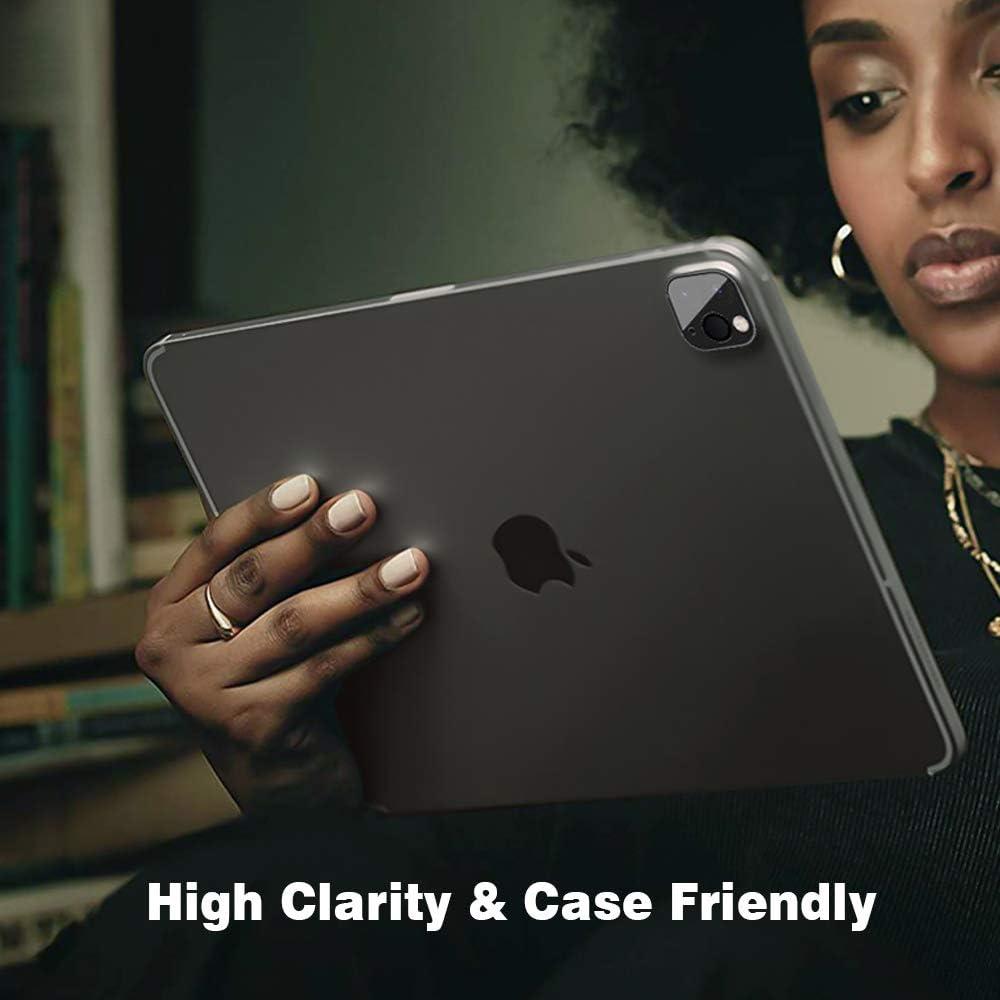 image:imageTiMOVO 2 Pack Camera Lens Protector Compatible with iPad Pro 12911 inch 202220212020 9H Hardness Tempered Glass 3D Camera Lens Film High DefinitionAntiScratchBubbleFree Clear