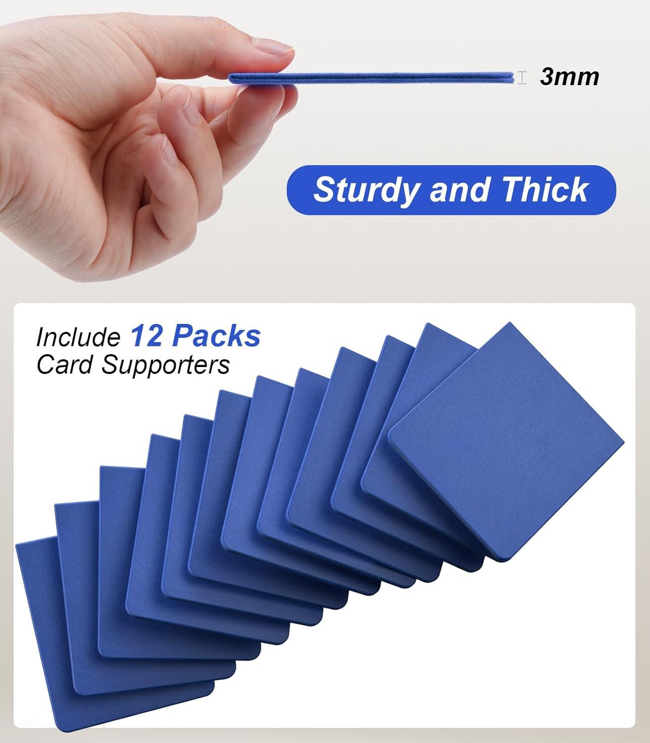 image:imageTiMOVO Trading Card Dividers for Commander Deck Boxes with Builtin Slots 12 PCS Card Supporters Separator for MTG TCG Sports Cards Organizer Box 291335in RedBlue
