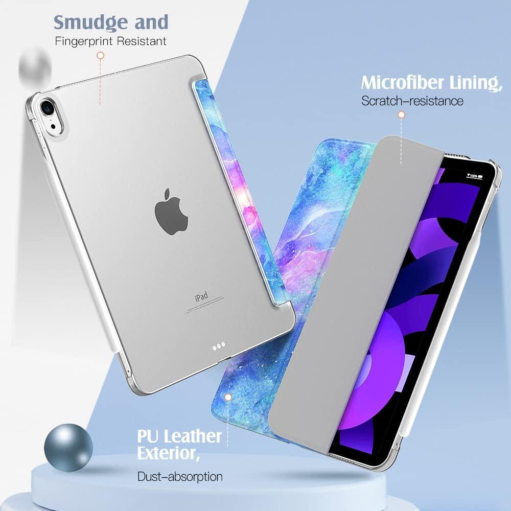 image:imageTiMOVO for iPad Air 11 Inch Case M3M220252024 iPad Air 5th Generation 20224th Gen 2020 109 Inch Slim Hard Translucent Back Cover Support Auto WakeSleep Space GrayDreamy Nebula