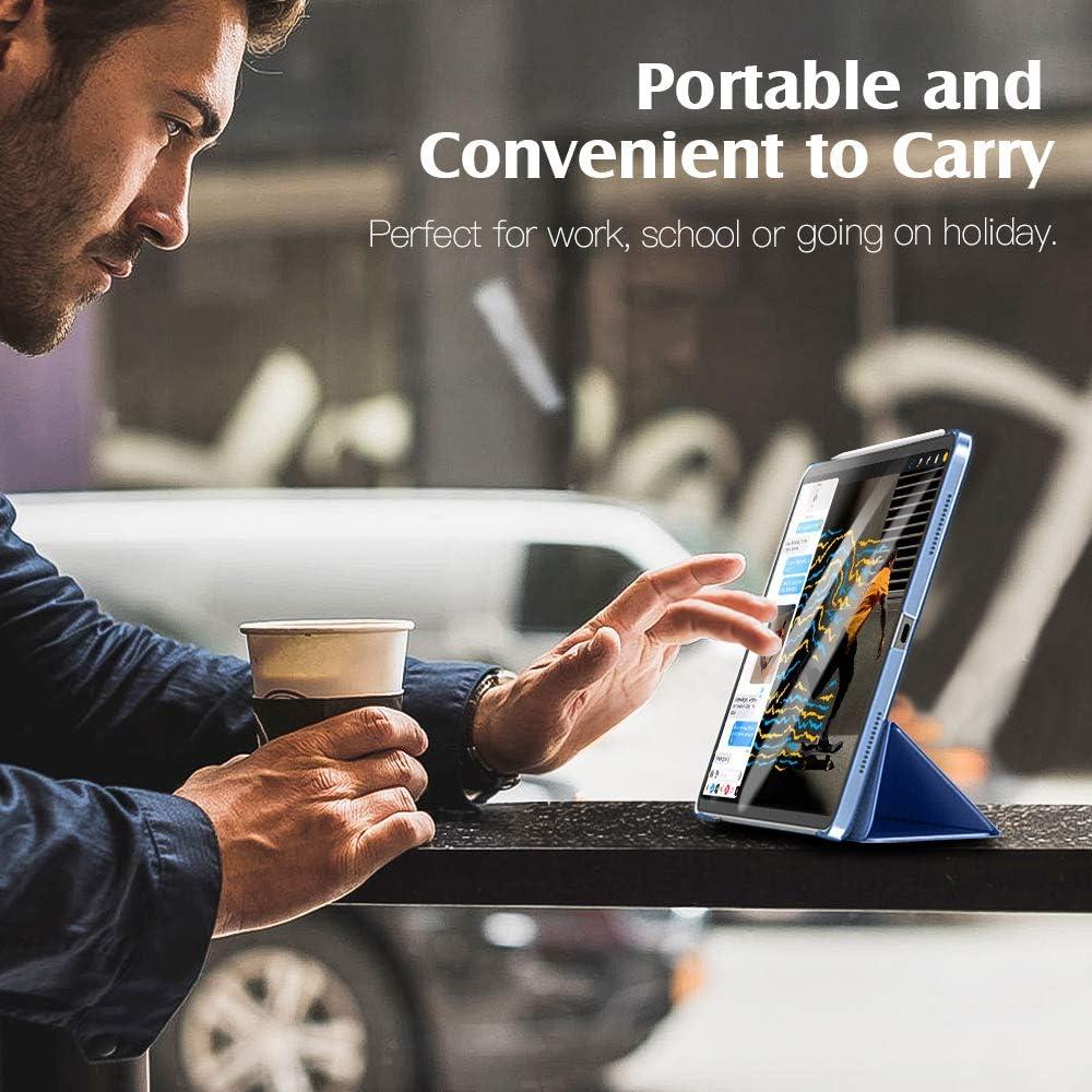 image:imageTiMOVO for iPad Air 11 Inch Case M3M220252024 iPad Air 5th Generation 20224th Gen 2020 109 Inch Slim Hard Translucent Back Cover Support Auto WakeSleep Space GrayNavy Blue