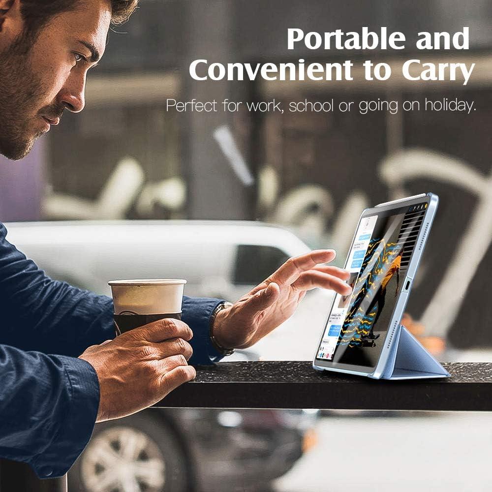 image:imageTiMOVO for iPad Air 11 Inch Case M3M220252024 iPad Air 5th Generation 20224th Gen 2020 109 Inch Slim Hard Translucent Back Cover Support Auto WakeSleep Space GraySky Blue