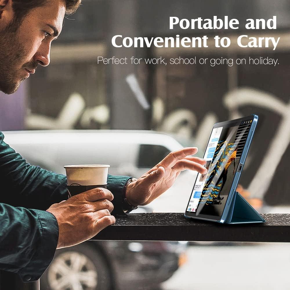image:imageTiMOVO for iPad Air 11 Inch Case M3M220252024 iPad Air 5th Generation 20224th Gen 2020 109 Inch Slim Hard Translucent Back Cover Support Auto WakeSleep Space GrayTurquoise