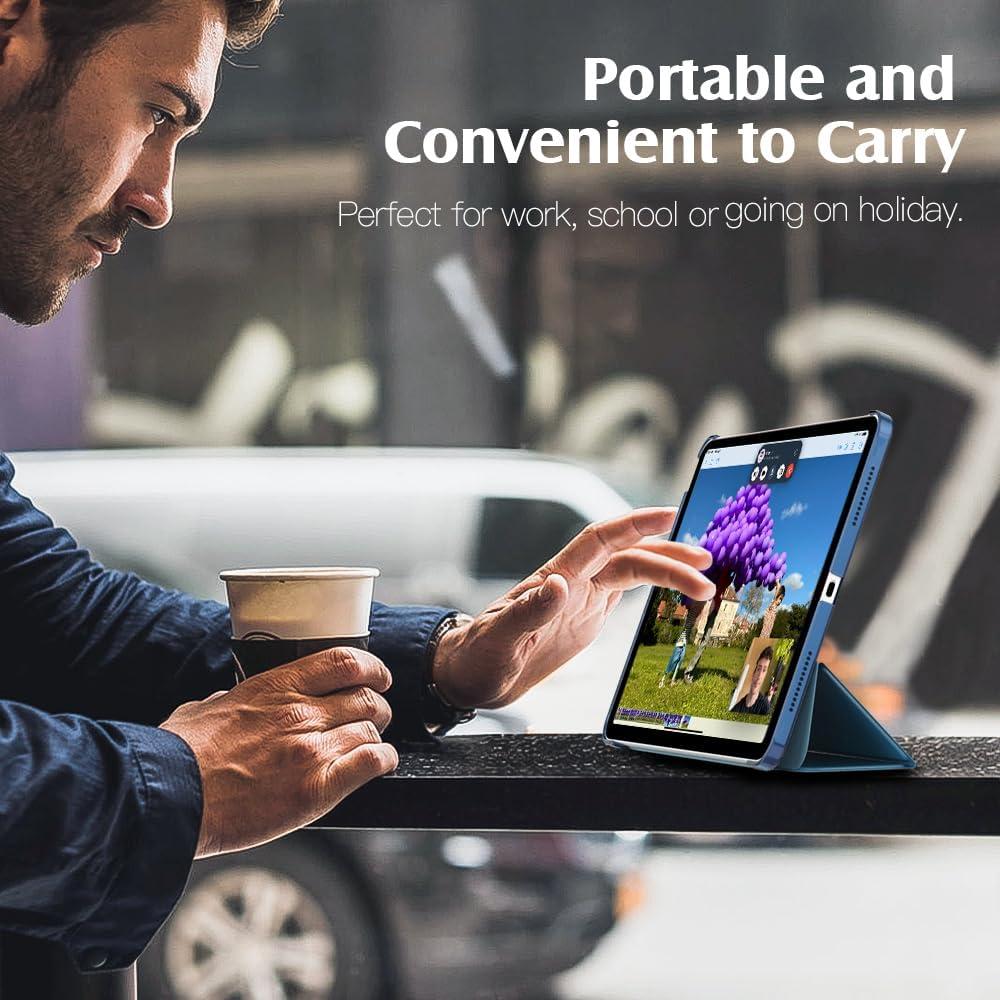 image:imageTiMOVO for iPad Air 11 Inch Case M3M220252024 iPad Air 5th Generation 20224th Gen 2020 109 Inch Slim Hard Translucent Back Cover Support Auto WakeSleep Space GrayCobalt Blue