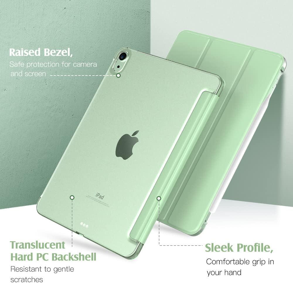 image:imageTiMOVO for iPad Air 11 Inch Case M3M220252024 iPad Air 5th Generation 20224th Gen 2020 109 Inch Slim Hard Translucent Back Cover Support Auto WakeSleep Space GrayGreen