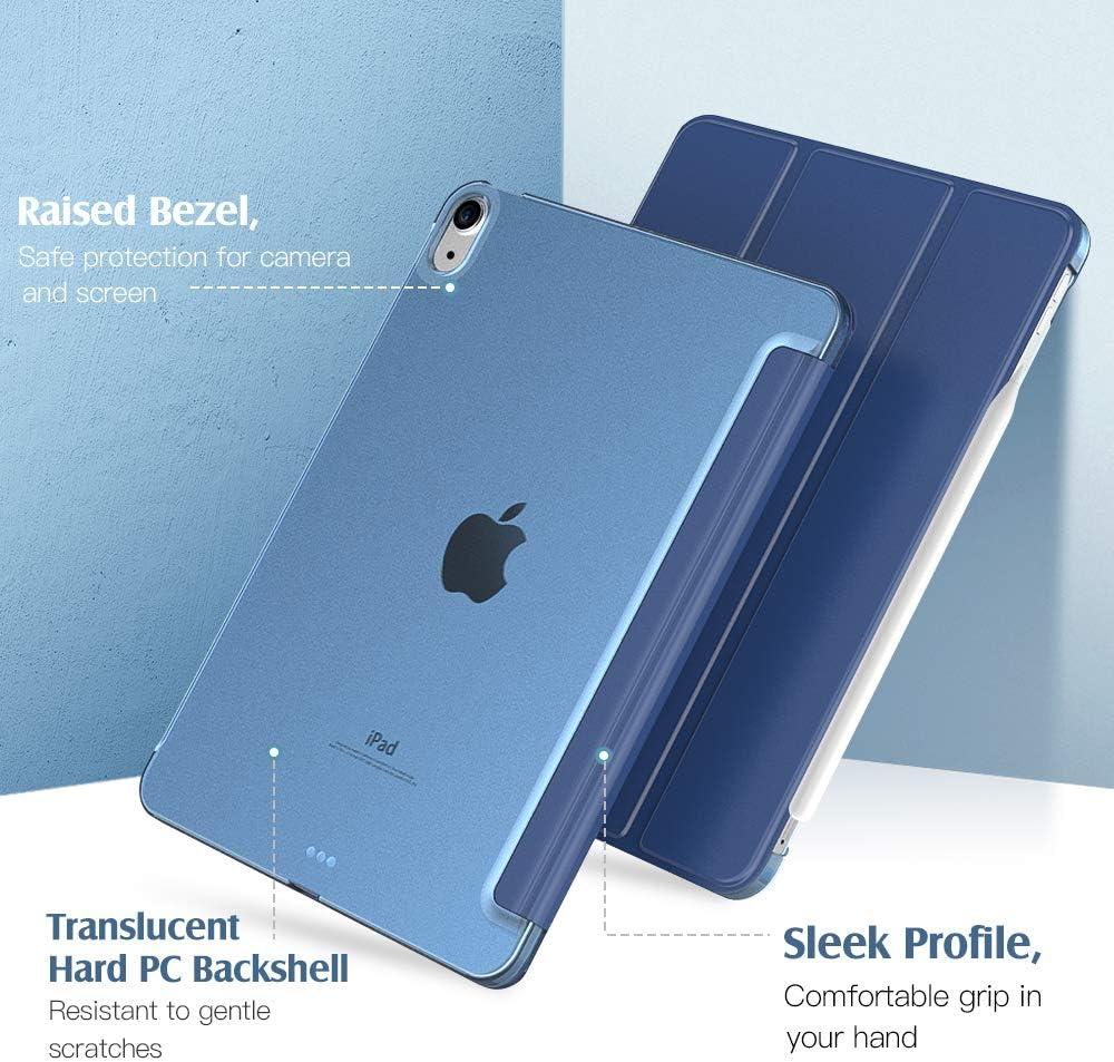image:imageTiMOVO for iPad Air 11 Inch Case M3M220252024 iPad Air 5th Generation 20224th Gen 2020 109 Inch Slim Hard Translucent Back Cover Support Auto WakeSleep Space GrayNavy Blue