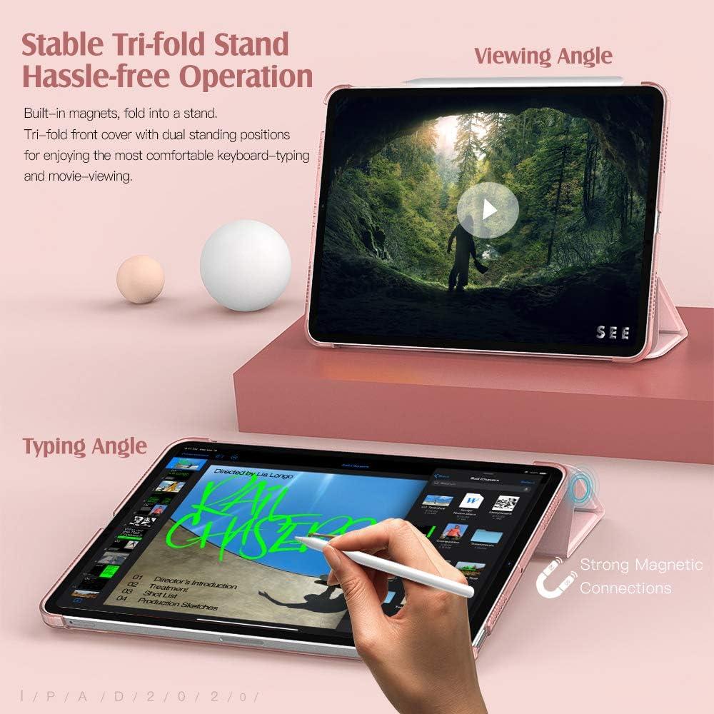 image:imageTiMOVO for iPad Air 11 Inch Case M3M220252024 iPad Air 5th Generation 20224th Gen 2020 109 Inch Slim Hard Translucent Back Cover Support Auto WakeSleep Space GrayRose Gold