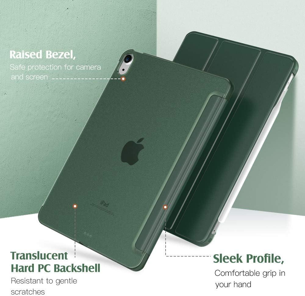 image:imageTiMOVO for iPad Air 11 Inch Case M3M220252024 iPad Air 5th Generation 20224th Gen 2020 109 Inch Slim Hard Translucent Back Cover Support Auto WakeSleep Space GrayMidnight Green