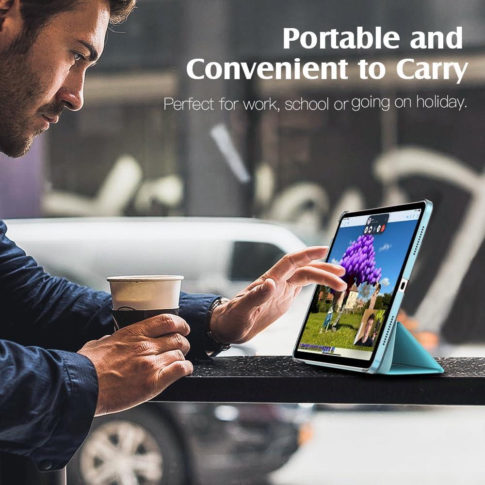 image:imageTiMOVO for iPad Air 11 Inch Case M3M220252024 iPad Air 5th Generation 20224th Gen 2020 109 Inch Slim Hard Translucent Back Cover Support Auto WakeSleep Space GrayAzure