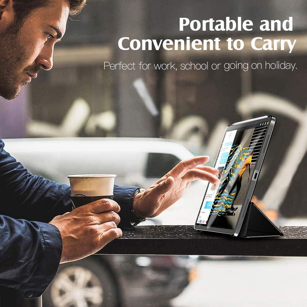 image:imageTiMOVO for iPad Air 11 Inch Case M3M220252024 iPad Air 5th Generation 20224th Gen 2020 109 Inch Slim Hard Translucent Back Cover Support Auto WakeSleep Space GrayABlack