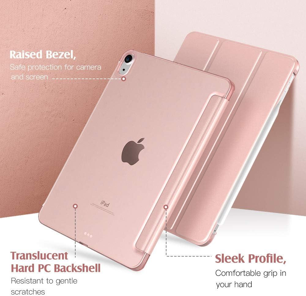 image:imageTiMOVO for iPad Air 11 Inch Case M3M220252024 iPad Air 5th Generation 20224th Gen 2020 109 Inch Slim Hard Translucent Back Cover Support Auto WakeSleep Space GrayRose Gold