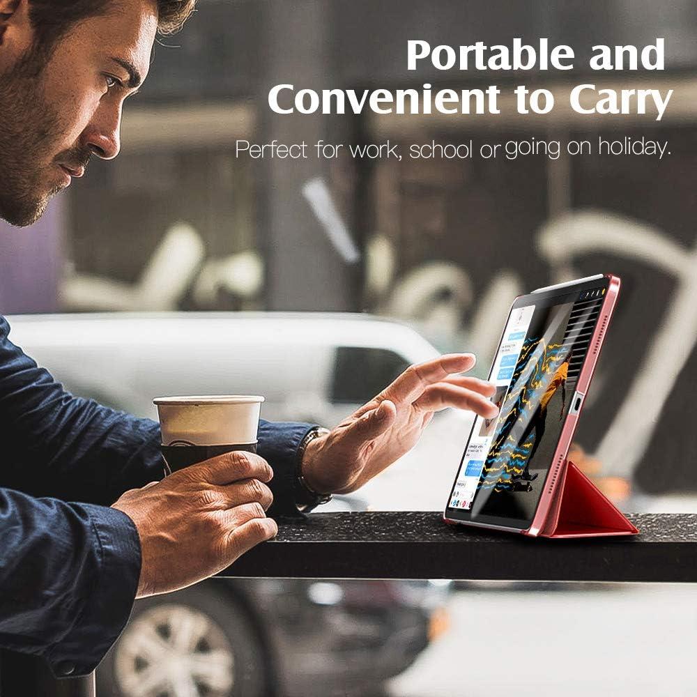 image:imageTiMOVO for iPad Air 11 Inch Case M3M220252024 iPad Air 5th Generation 20224th Gen 2020 109 Inch Slim Hard Translucent Back Cover Support Auto WakeSleep Space GrayRed