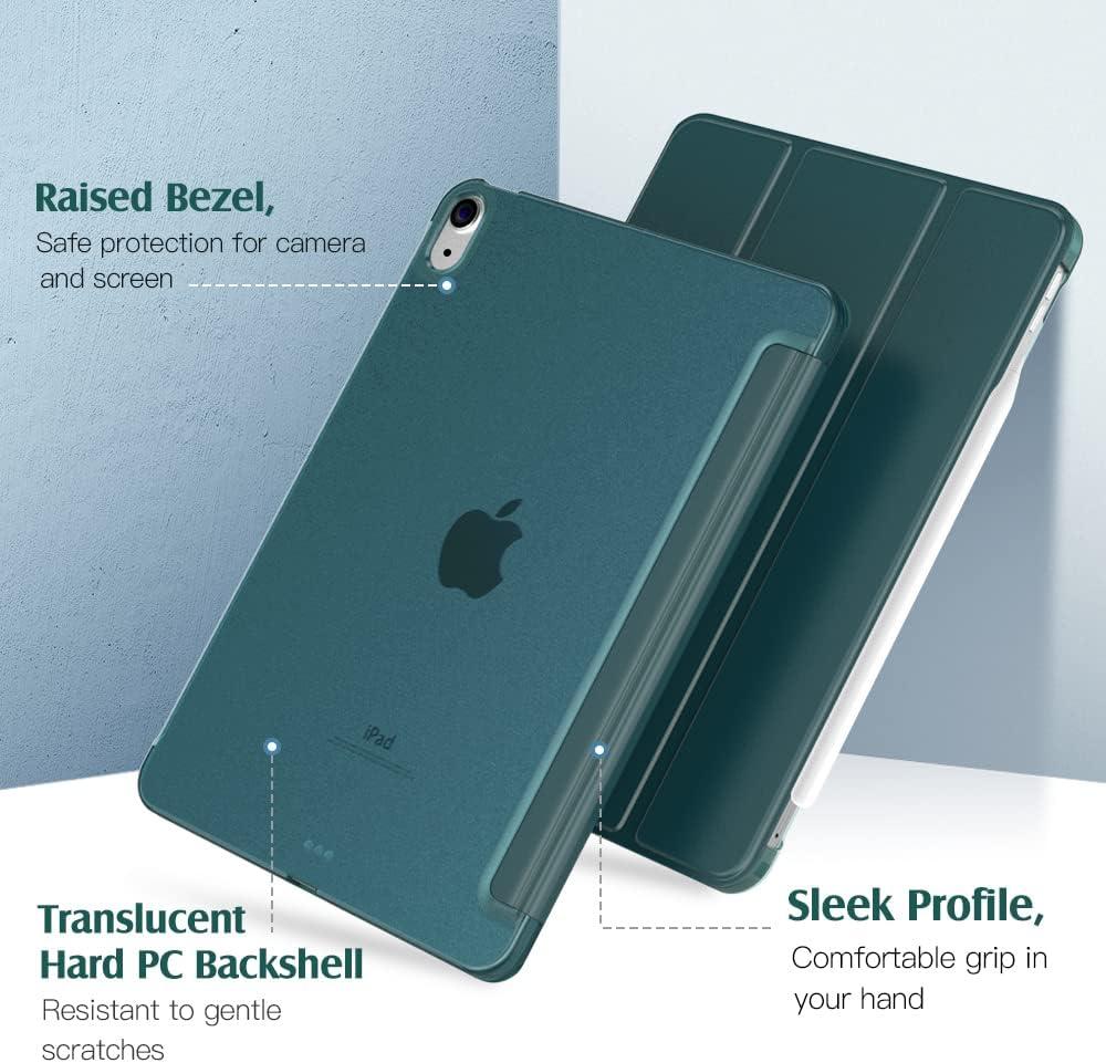 image:imageTiMOVO for iPad Air 11 Inch Case M3M220252024 iPad Air 5th Generation 20224th Gen 2020 109 Inch Slim Hard Translucent Back Cover Support Auto WakeSleep Space GrayTurquoise