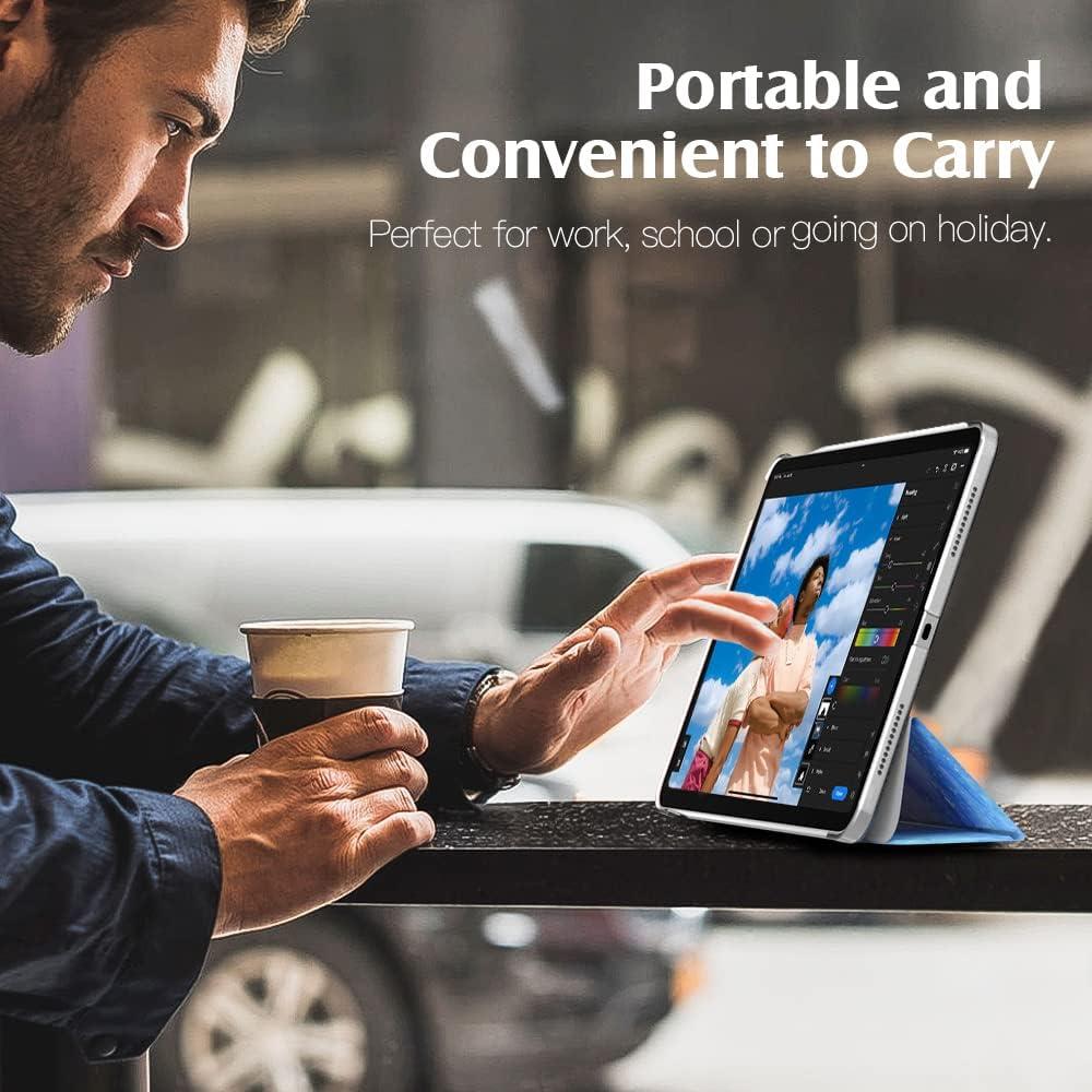 image:imageTiMOVO for iPad Air 11 Inch Case M3M220252024 iPad Air 5th Generation 20224th Gen 2020 109 Inch Slim Hard Translucent Back Cover Support Auto WakeSleep Space GrayDreamy Nebula