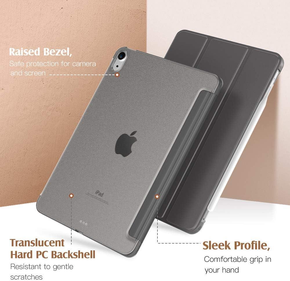 image:imageTiMOVO for iPad Air 11 Inch Case M3M220252024 iPad Air 5th Generation 20224th Gen 2020 109 Inch Slim Hard Translucent Back Cover Support Auto WakeSleep Space GraySpace Gray