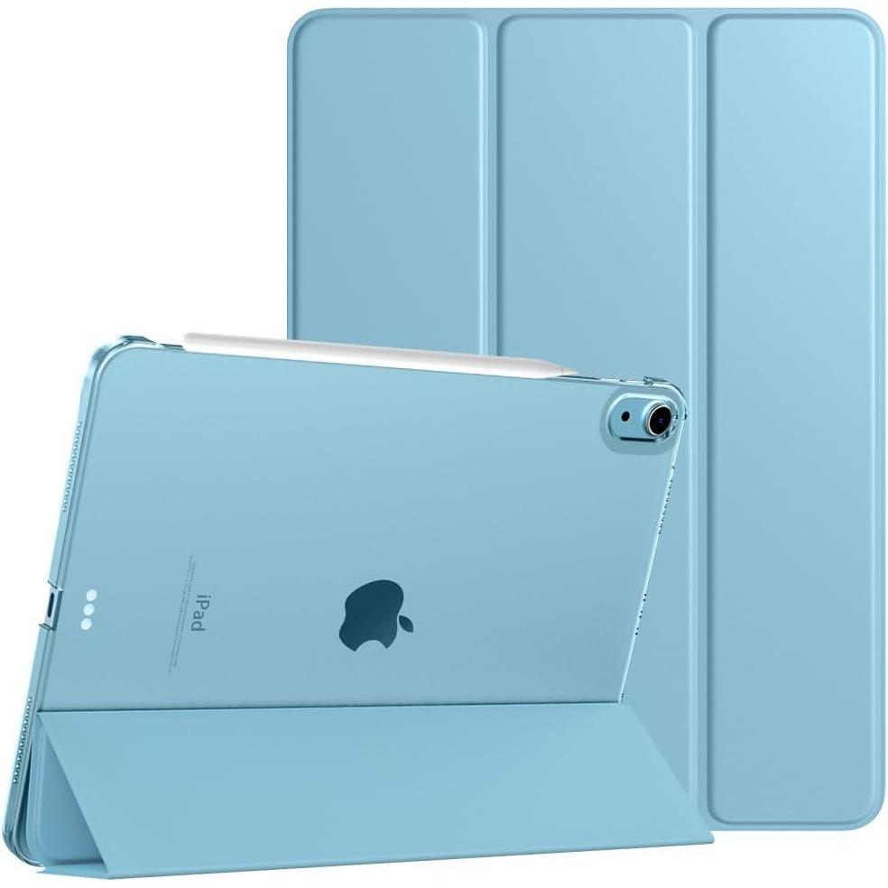 image:imageTiMOVO for iPad Air 11 Inch Case M3M220252024 iPad Air 5th Generation 20224th Gen 2020 109 Inch Slim Hard Translucent Back Cover Support Auto WakeSleep Space GrayAmisty blue
