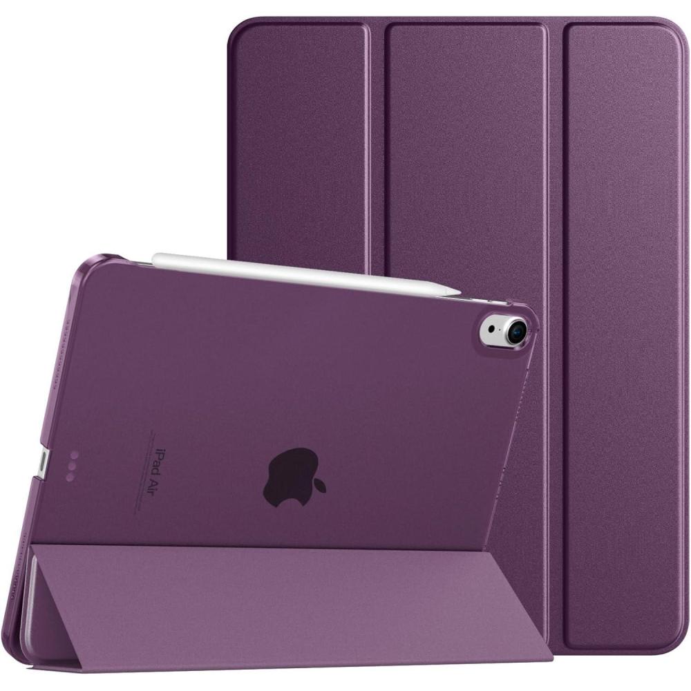 image:imageTiMOVO for iPad Air 11 Inch Case M3M220252024 iPad Air 5th Generation 20224th Gen 2020 109 Inch Slim Hard Translucent Back Cover Support Auto WakeSleep Space GrayDark Purple