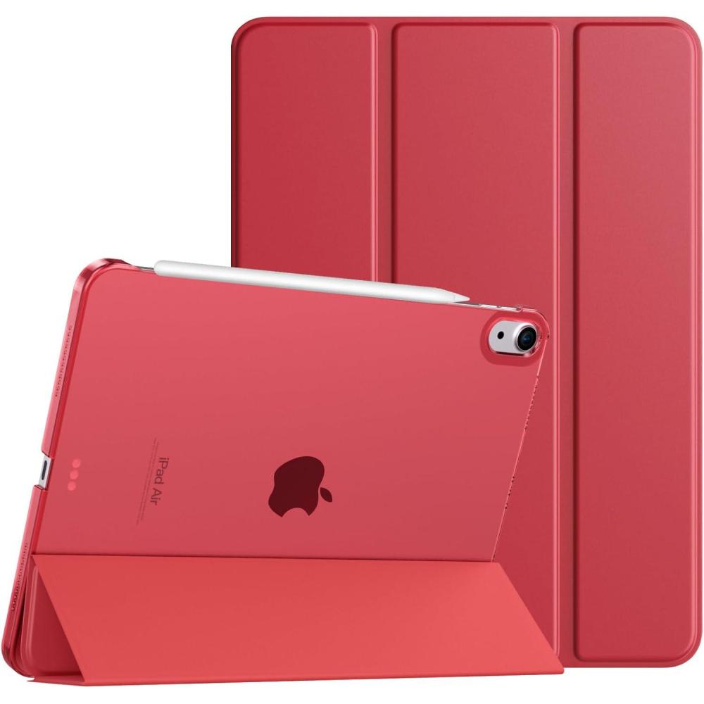 image:imageTiMOVO for iPad Air 11 Inch Case M3M220252024 iPad Air 5th Generation 20224th Gen 2020 109 Inch Slim Hard Translucent Back Cover Support Auto WakeSleep Space GrayWine Red