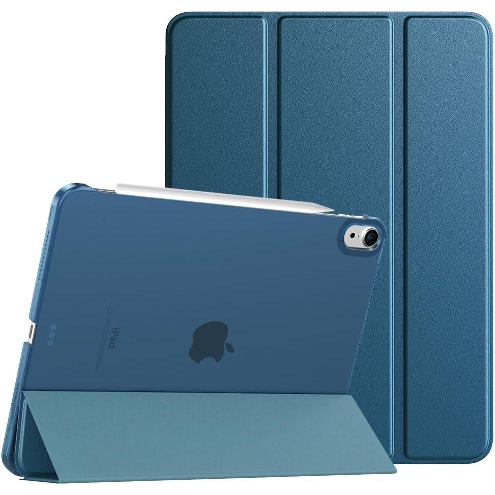 image:imageTiMOVO for iPad Air 11 Inch Case M3M220252024 iPad Air 5th Generation 20224th Gen 2020 109 Inch Slim Hard Translucent Back Cover Support Auto WakeSleep Space GrayCobalt Blue