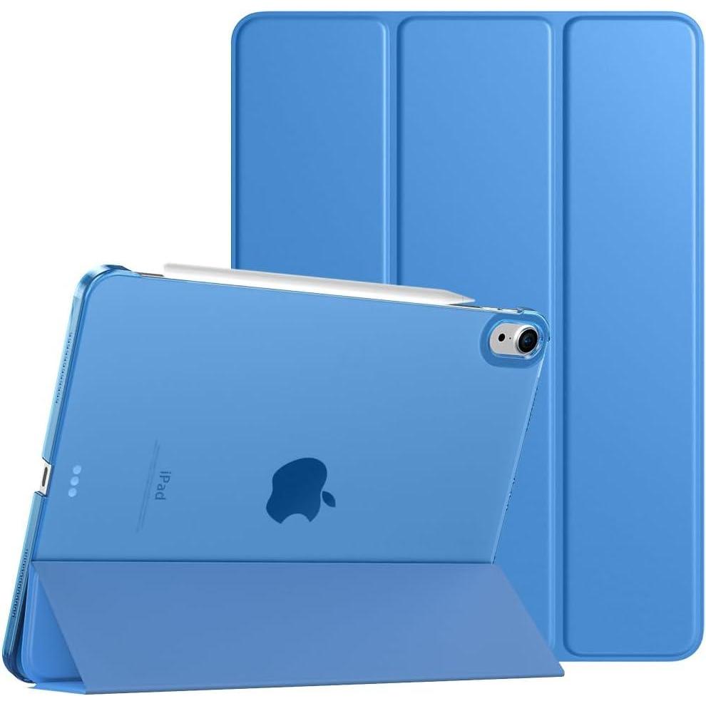image:imageTiMOVO for iPad Air 11 Inch Case M3M220252024 iPad Air 5th Generation 20224th Gen 2020 109 Inch Slim Hard Translucent Back Cover Support Auto WakeSleep Space GrayBlue Wave