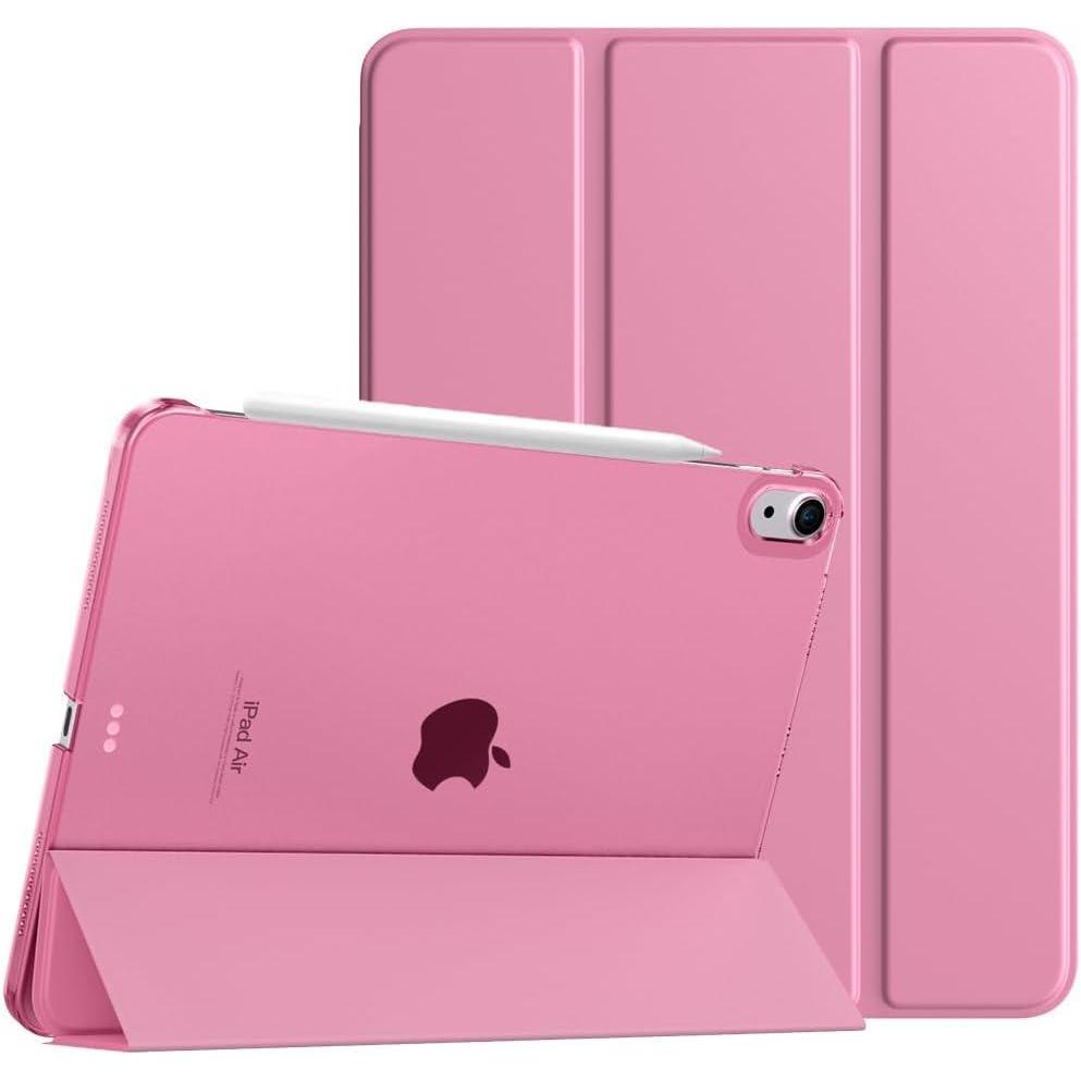 image:imageTiMOVO for iPad Air 11 Inch Case M3M220252024 iPad Air 5th Generation 20224th Gen 2020 109 Inch Slim Hard Translucent Back Cover Support Auto WakeSleep Space GrayFondant Pink