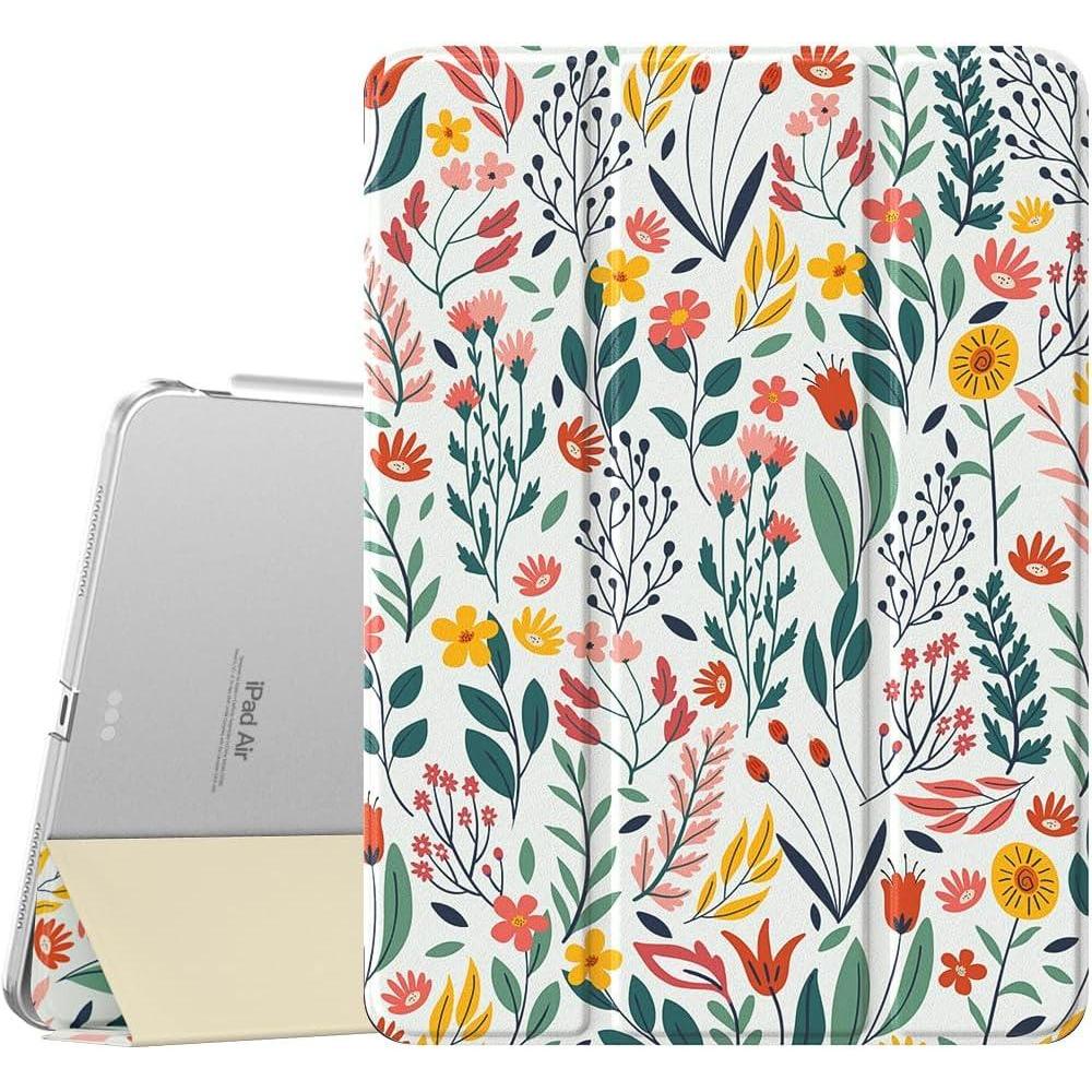 image:imageTiMOVO for iPad Air 11 Inch Case M3M220252024 iPad Air 5th Generation 20224th Gen 2020 109 Inch Slim Hard Translucent Back Cover Support Auto WakeSleep Space GrayFlowers