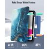 TiMOVO Case for iPad (A16) 11th Generation 11 Inch 2025, iPad 10th Generation 10.9 inch 2022 with Pencil Holder, Protective Folio Stand Cover, Multi-Angle Viewing, Blue Starry Sky(Gilding Texture)
