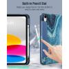 TiMOVO Case for iPad (A16) 11th Generation 11 Inch 2025, iPad 10th Generation 10.9 inch 2022 with Pencil Holder, Protective Folio Stand Cover, Multi-Angle Viewing, Blue Starry Sky(Gilding Texture)