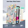 TiMOVO Case for iPad (A16) 11th Generation 11 Inch 2025, iPad 10th Generation 10.9 inch 2022 with Pencil Holder, Protective Folio Stand Cover, Multi-Angle Viewing, Blue Starry Sky(Flowers)