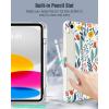 TiMOVO Case for iPad (A16) 11th Generation 11 Inch 2025, iPad 10th Generation 10.9 inch 2022 with Pencil Holder, Protective Folio Stand Cover, Multi-Angle Viewing, Blue Starry Sky(Flowers)