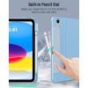TiMOVO Case for iPad (A16) 11th Generation 11 Inch 2025, iPad 10th Generation 10.9 inch 2022 with Pencil Holder, Protective Folio Stand Cover, Multi-Angle Viewing, Blue Starry Sky(Sky Blue)